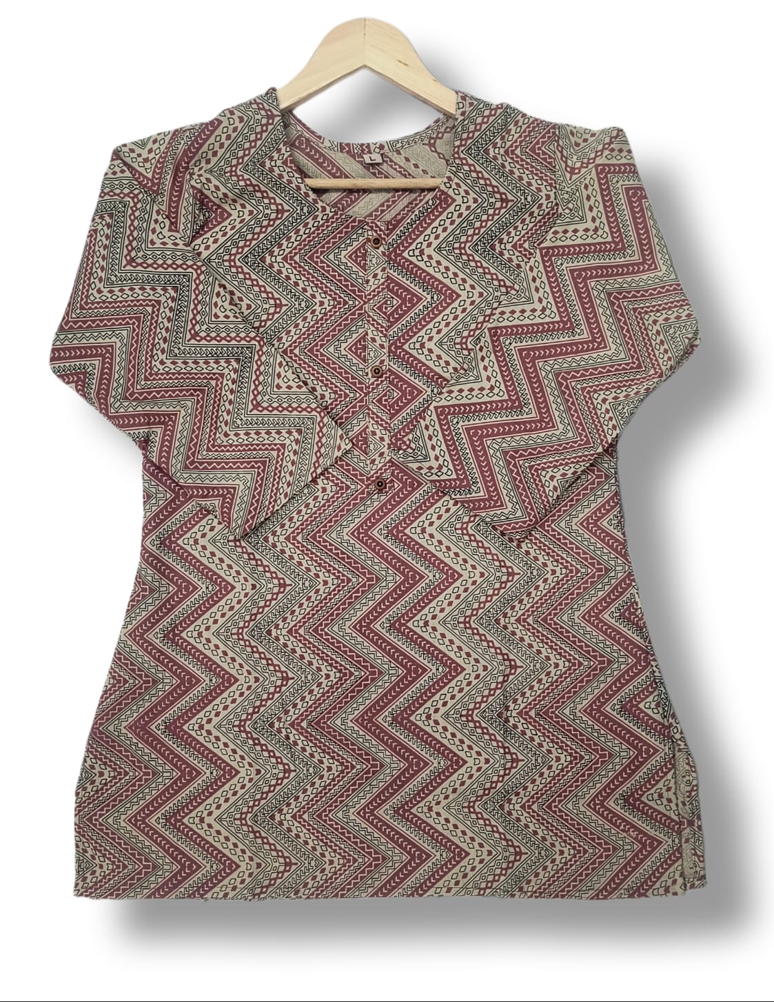 PRINTED COTTON SHORT KURTI